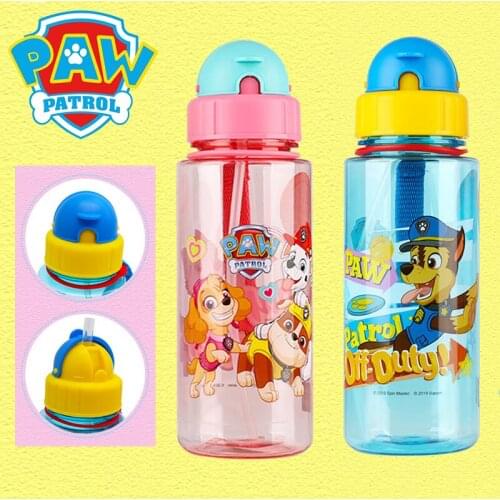 500ml Genuine Paw Patrol Water Cup Kid Cartoon Sucker Cup with Handle Pat Patrouille Sports Water Cup Kid Toy Gift Shipping Free