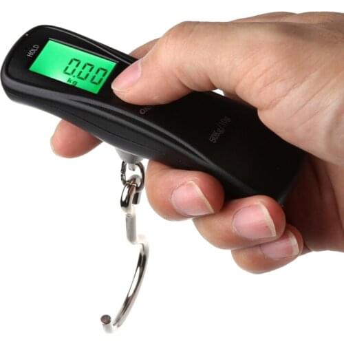 50kg/10g Portable Electronic Digital LCD Travel Luggage Weight Hanging Hook Scale Z1016