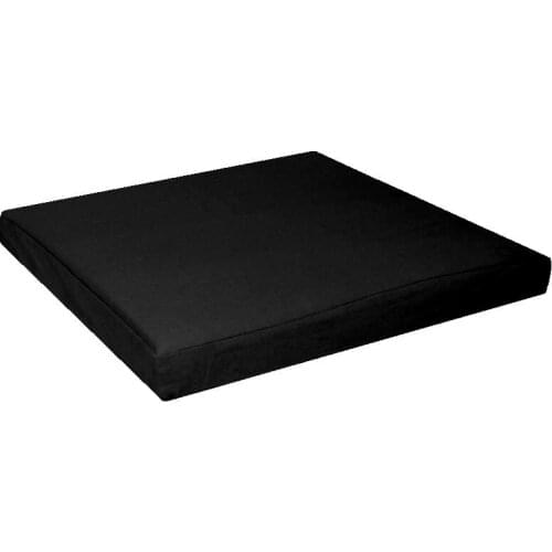 Aa152t Black 100% Cotton Canvas Square 3D Box Sofa Seat cover Pillow Case Sofa Seat Cushion Cover (Only sell cover)