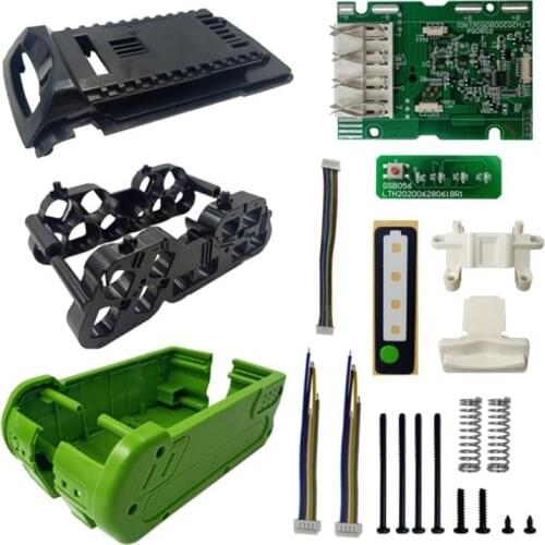 Promotion! 10 Core 18650 Version Battery Plastic Case Charging Protection Circuit Board PCB for Greenworks 40V Lawn Mower Croppe