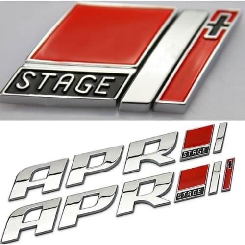 Car Accessories APR Car Side Fender Rear Trunk Emblem Badge Sticker Decals for Universal Cars Moto Bike Decorative Accessories