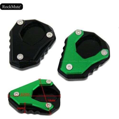 Side Stand Kickstand Extension Enlarger Support Base Plate For Kawasaki Ninja 400 2018-2020 Motorcycle Left Kick Stand Supporter