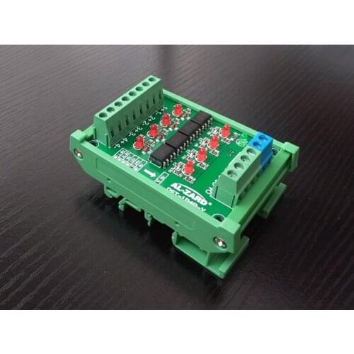 Four High Speed Photocoupler Isolation Plates PLC Signal Conversion Plate Differential Converter