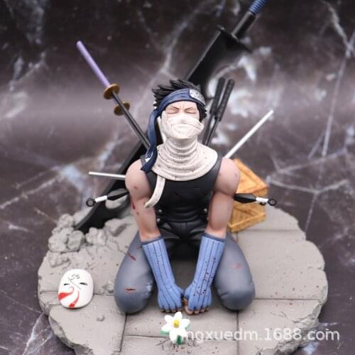 Anime Momochi Zabuza PVC Action Figure Collectible Model Toys Brinquedos for Christmas Gift Kids Doll Figurine 19cm