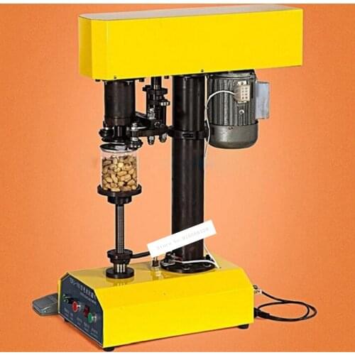 TDFJ160PETNew Electric Can Sealing Machine Desk-top Automatic Drink Aluminum Tin Cans Sealing Machine 220V/110V 370W 39-150MM