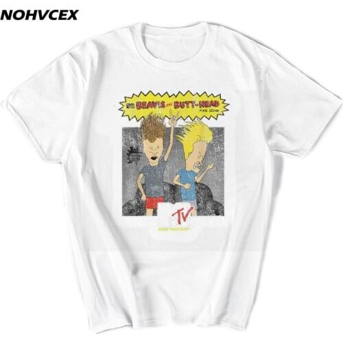 Men Women Print Fashion Beavis And Butthead T-Shirt O-Neck Short Sleeve Summer