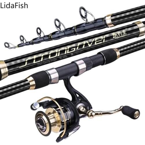 Carbon Fishing Rod 2.1m Telescopic Sea Fishing Rod Ultralight Hard Spinning Rod Ultralight Hard Carp Rod