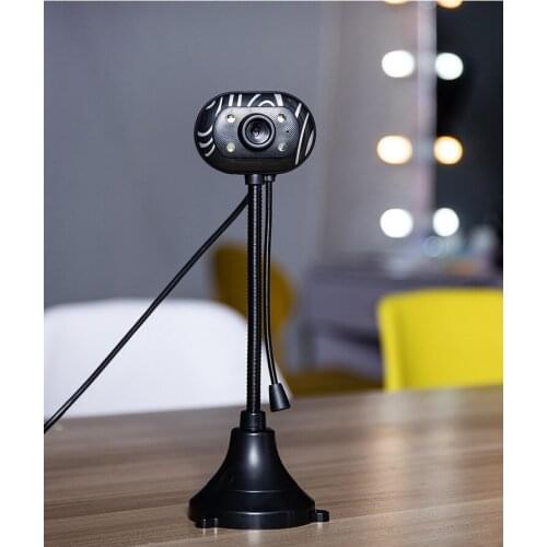Computer high-definition camera, USB built-in microphone, rotatable web camera, can be used for video teaching, meetings