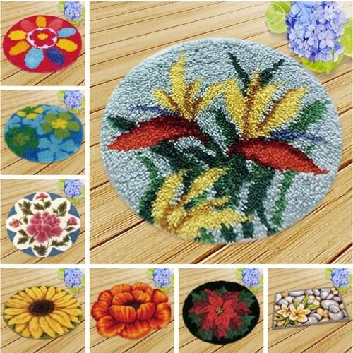 Latch Hook Kits Diy Smyrna Cute Knooppakket Do It Yourself Needlework Mat Kit Almofadas Embroidery Cushions Sofa Shape Cushions