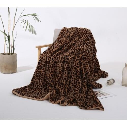 Soft Rabbit Velvet Blanket Aircraft Sofa Use Office Children Blanket Towel Travel Fleece Mesh Portable Car Travel Cover Blanket