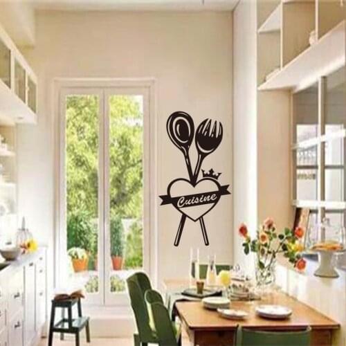 Stickers French Ma Cuisine Vinyl removable Wallpaper Mural Wall Art Kitchen Tile Wall Decals Home Decor Decoration PosterDD0339