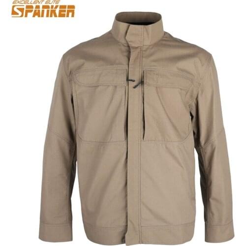 EXCELLENT ELITE SPANKER Mens Outdoor Coat Jacket Water Repellent Sports Tactical Softshell Casual Zipper Jacket