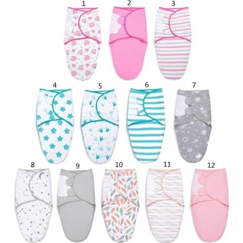 Newborn Swaddle Wrap Soft Cotton Baby Swaddling Sleeping Bag Infant Envelope Sleepsack Bedding