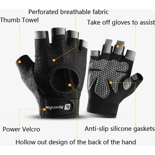 Outdoor exercise half-finger gloves weight lifting cycling fitness gloves ladies cycling exercise non-slip gloves