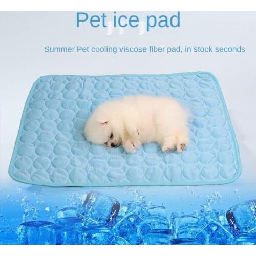 Dog Mat Cooling Summer Pad Mat For Dogs Cat Blanket Sofa Breathable Pet Dog Bed Summer Easy Wash For Small Medium Large Dogs Car
