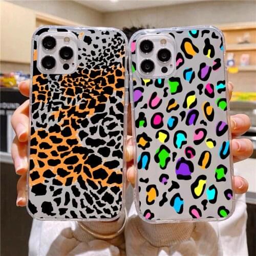 Stylish Leopard silicone Phone Case For iPhone 11 Pro Max 12pro max Soft Cover For iPhone SE2020 XR 8 7 Plus 6s 12 Mini 12mini