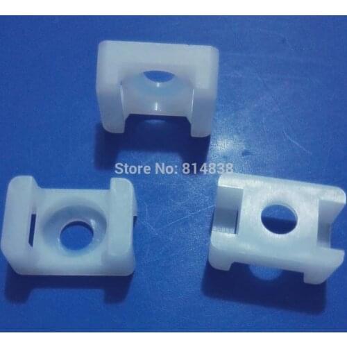 Wkooa HC-1 White Saddle Type Tie Mount For 5.2mm Width Plastic Cable Tie