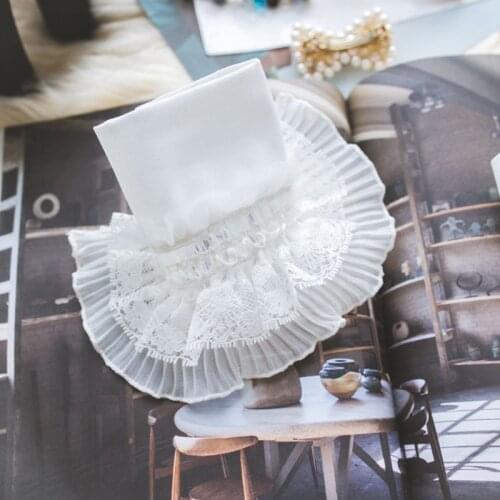 Women Tiered Ruffles Lace Horn Cuffs Wrinkled Layered Princess Retro Fake Sleeve 50JB