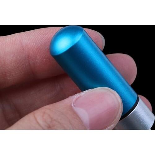 1Pcs Waterproof Aluminum Pill Box Case Bottle Cache Drug Holder Container Keychain Carabiner Outdoor Pill Case Pillbox