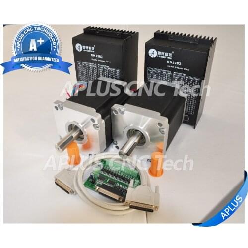 2-Axis NEMA 42 Stepper Motor (3256oz-in/150mm/6.0A) & 220VAC Stepper Driver DM2282 Kit