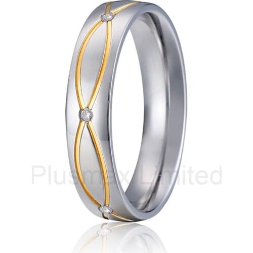 2016 Best China factory his and hers promise wedding band fashion pure titanium rings