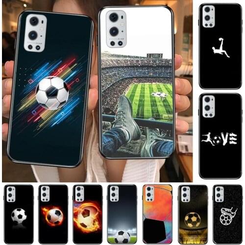 2021 football soccer black Silicone For OnePlus Nord N100 N10 5G 9 8 Pro 7 7Pro Case Phone Cover For OnePlus 7 Pro 1+7T 6T 5T 3T