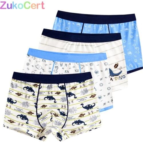 4 Pcs/lot Pure Color Kids Boys Girls Underwear Shorts Panties Soft Cotton Baby Boxer Childrens Teenager Underwear 2-16y