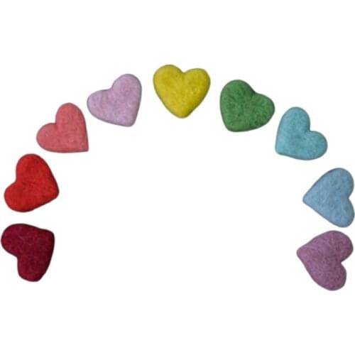 5/6/9 Pcs DIY Handmade Baby Felt Love Heart Stars Ornaments Home Party Decorations Newborn Photography Props