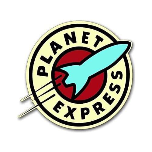 American Vinyl Planet Express Logo Sticker (Funny Bumper tv Rocket)