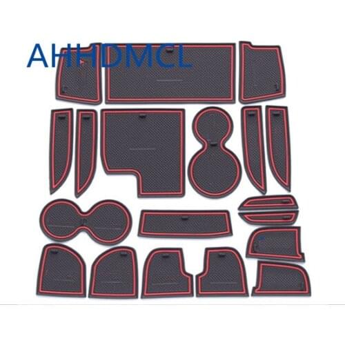 Car Anti-Dirty Pad Door Groove Gate Slot Cup Armrest Storage Pad Anti-Slip Mat For Geely Gleagle GX7 2015
