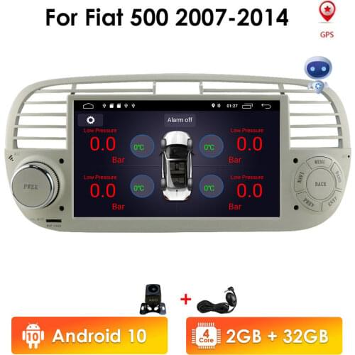 7'' DSP IPS 2GB RAM 32GB ROM Android CAR RADIO for FIAT 500 FLASH GPS AUTO STEREO NAVIGATION Multimedia Steering Wheel Head Unit