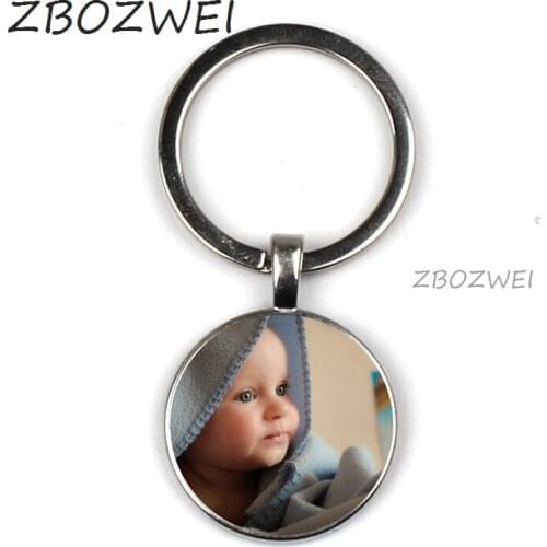 ZBOZWEI Personalizeds Photo key chain Custom Keychain Photo of Your Child Mom Dad Grandparent Loved One Gift for Family Gift
