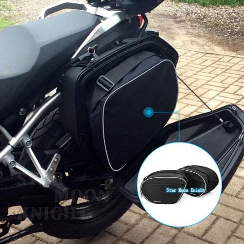 For SUZUKI V-STROM DL1000 DL 1000 V strom DL650 2014-2020 Motorcycle luggage bags Expandable Inner Bags Black Trunk Inner Bags