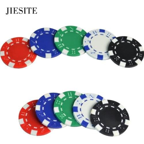 Casino Poker Chips Texas Hold'em ABS+Iron+Clay Pokers Metal Coins Black Jack Chips Set Poker Accessories 10 Pcs/lot