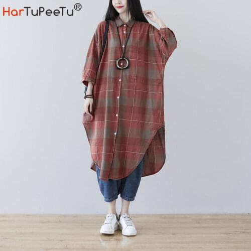 Модные платья-рубашки HARTUPEETU China At AliExpress