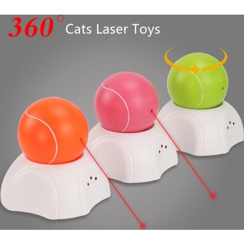 Interactive Smart Teasing Cat Laser Toy Funny Three Model Electronic Pets Toys 360 Degree Automatic Cats accessories