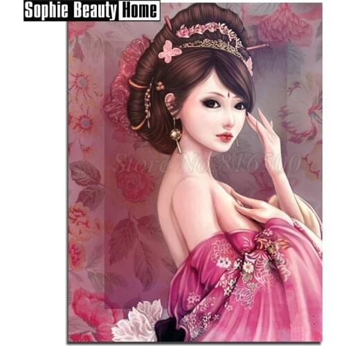 5D Diy Diamond Painting Classical Sexy Beauty Cross Stitch Pattern Full Diamond Embroidery Diamond Mosaic Needlework Decor189052