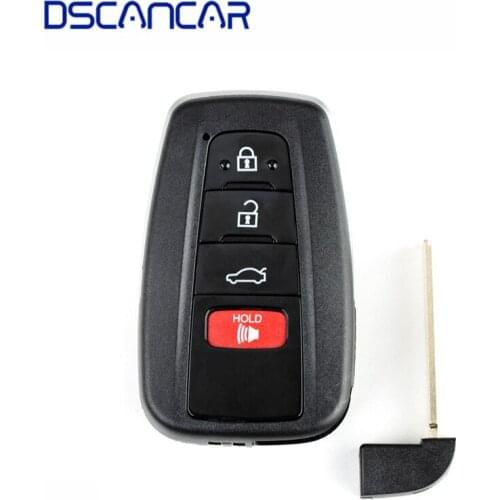 Smart Key Shell 3+1 Button for Lonsdor FT11 H0440C for Toyota Smart Key PCB with Logo