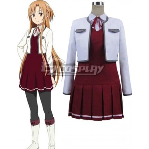 Sword Art Online Hollow Fragment Yuuki Asuna Girls Dress Halloween Party Skirt Suit Casual Cloth Adult Cosplay Costume E001