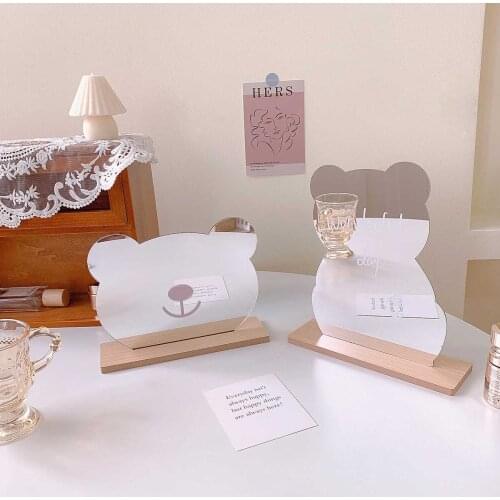 W&G Kawaii Mirrors Korea Ins Simple Mirror Irregular Desktop Mirror Acrylic Desktop Makeup Mirror Shooting Prop Mirror