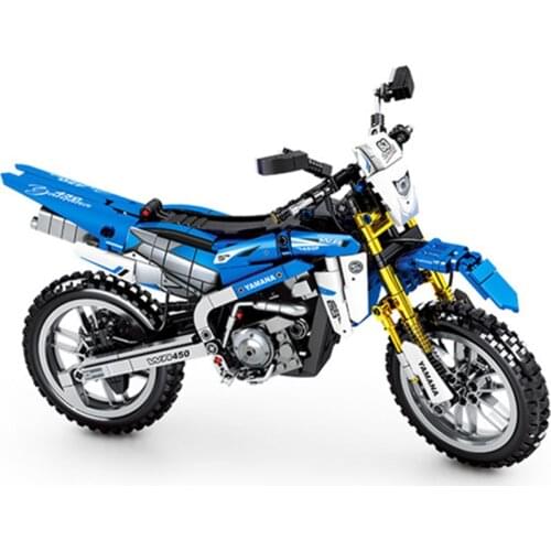 Motorcycle Serise WR450F Motor Buggy Motorbike Supercar Speed Race Car Sports Building Blocks Moc Bricks Sets Kits Model