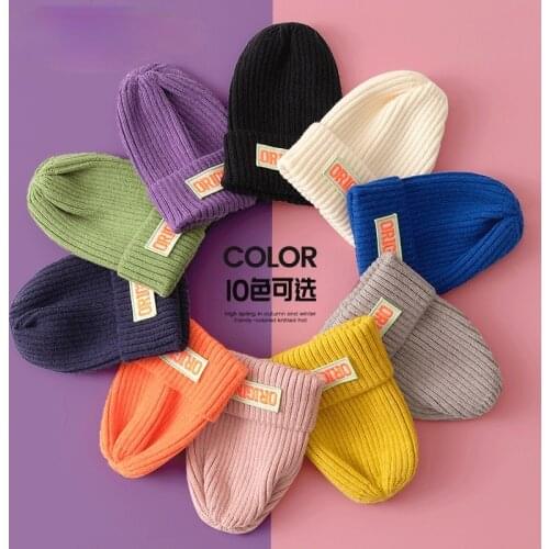 2021 New Fashion Trend Winter Man and Woman Warm Hat Pink Yellow Purple 9 Color Optional Winter Knitted Hat Bonnets Wholesale