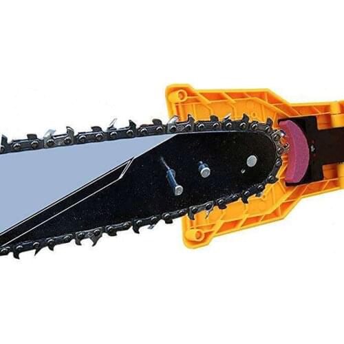Portable Chainsaw Teeths Sharpener Chain Saw Blade Sharpening Grinder Tool Power Bar Mount Saw Sharpener Woodworking Tools