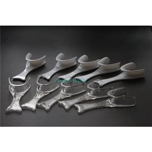 Sale 5pcs white +5Pcs Transparent Dental Retractor for Side Lip Expander Oral Mouth Cheek Opener