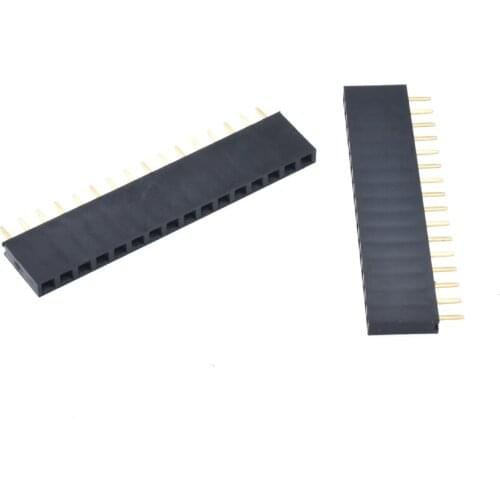 50 pcs Pitch 2.54mm 1*16 Pin Female Single Row Pin Header 1602 LCD socket 16P 16Pin