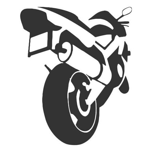 Stylish Low Profile Simple Motorcycle Style Vinyl Car Decals For Car Rear Windshield Hot Selling FA570