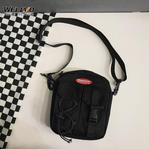 Street Mini Crossbody Bag Mens Hip Hop Small Messenger Bags Fashion Cell Phone Flap Men Waterproof Oxford Cross Body Pack XA58C