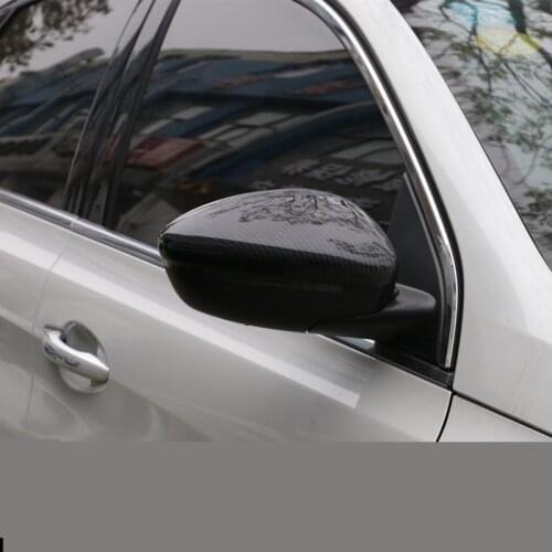 Carbon Fibre Rearview Mirror Protective Cover For Peugeot 308 408 308S 301 508 2008 CA224