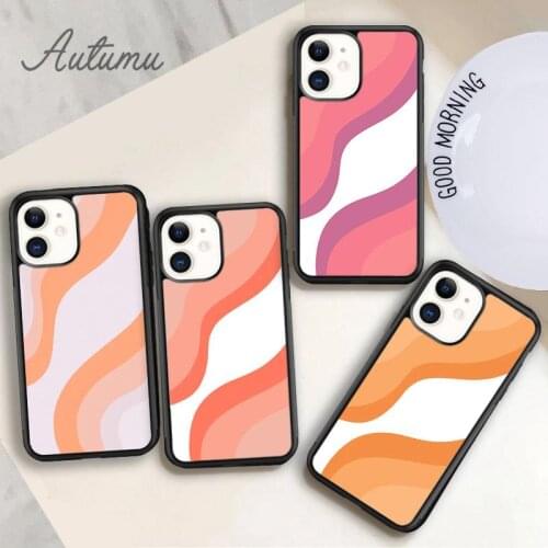 Waves Color Phone Case for iPhone 11 12 Pro Max mini X XR XS SE 2020 5 6S 7 8 Plus Samsung Galaxy S8 S9 S10 Cover shell