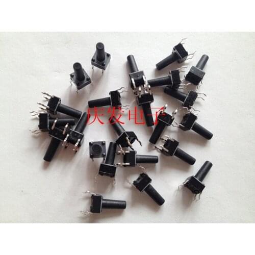 South Korea imported plastic surface 6X6X13MM touch switch button switch 6*6*13mm original package spot